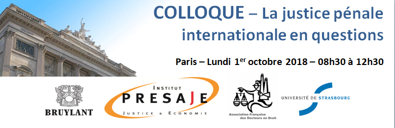Colloque : La justice pénale internationale en question