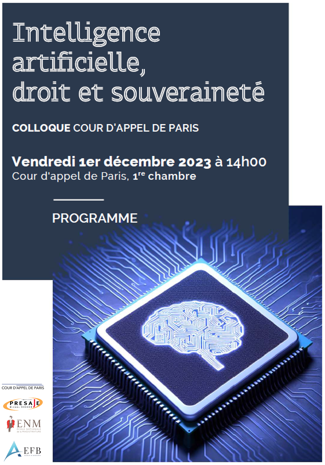 Colloque : Intelligence artificielle, droit et souveraineté